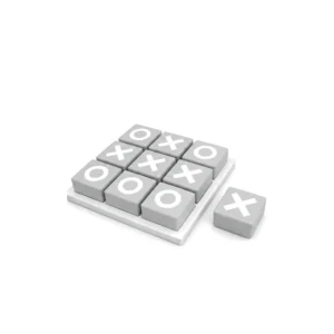 Grey & White soft Play Tic-Tac-Toe Set