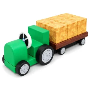 Green soft Play Tractor & Trailer Set – view 7