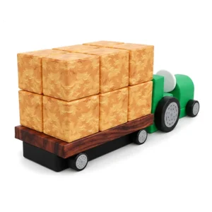Green soft Play Tractor & Trailer Set – view 3