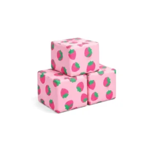 Strawberry Print 30 cm soft play cube