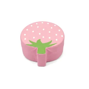 Pink & Red strawberry Soft Play Round Stool – view 4