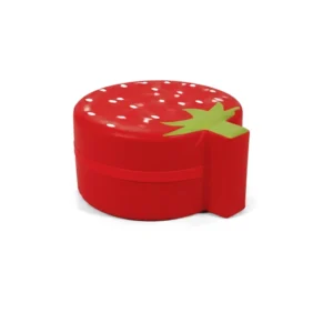 Pink & Red strawberry Soft Play Round Stool – view 6