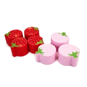 Red & Pink strawberry Soft Play Stool – view 2