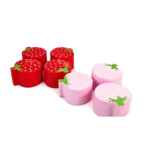 Red & Pink strawberry Soft Play Stool – view 3