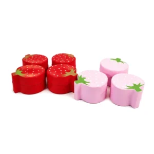 Red & Pink strawberry Soft Play Stool – view 5