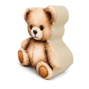 Brown teddy Bear Soft Play Seat – view 2