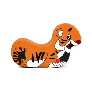 Orange tiger Soft Play Rocker – view 6