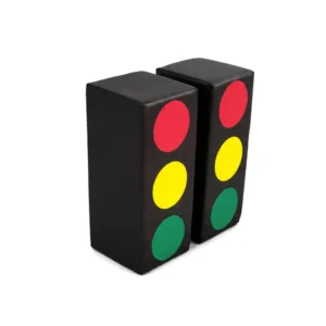 Black traffic Light Soft Play Block – view 2