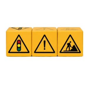 Yellow Traffic Signs soft Play Cube, 30 cm – view 6