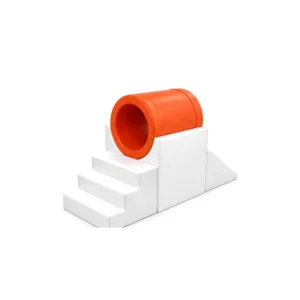Mall Playground 19 Tunnel Soft Play Climber — Orange & White