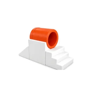 Orange & White tunnel Soft Play Climber – view 2