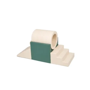 Sage Green & Cream tunnel Soft Play Climber – view 2