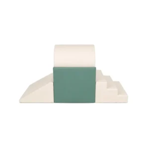 Sage Green & Cream tunnel Soft Play Climber – view 3