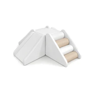 White & Beige 4-Way Soft Play Climber – view 2