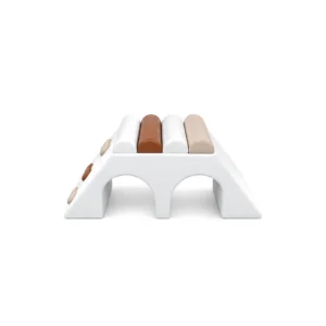 White & Brown double Tunnel Soft Play Climber – view 5