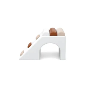 White & Brown double Tunnel Soft Play Climber – view 7