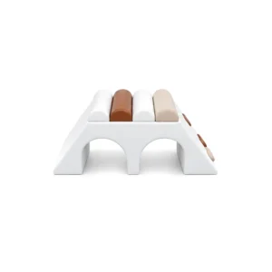 White & Brown double Tunnel Soft Play Climber – view 9