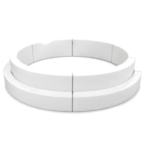 White tiered Round Soft Play Ball Pit – view 3