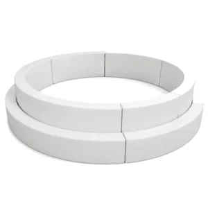 White tiered Round Soft Play Ball Pit – view 4