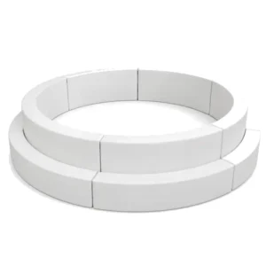 White tiered Round Soft Play Ball Pit – view 5