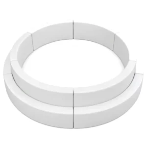 White tiered Round Soft Play Ball Pit – view 6