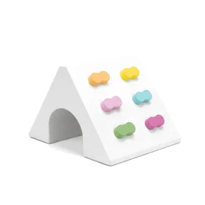 White with Pastel Grips triangle Soft Play Tunnel