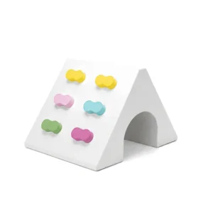 White with Pastel Grips triangle Soft Play Tunnel – view 2