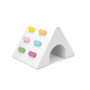 White with Pastel Grips triangle Soft Play Tunnel – view 3
