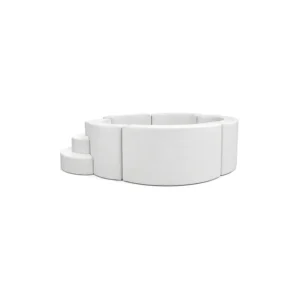 White flower Soft Play Ball Pit with Steps – view 4