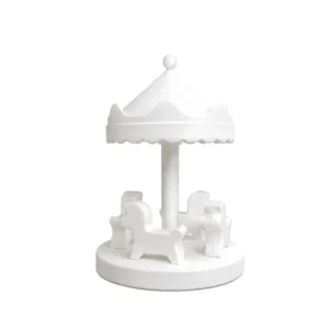 White horse Soft Play Carousel – view 3