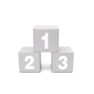 Grey soft Play Number & Letter Block – view 2