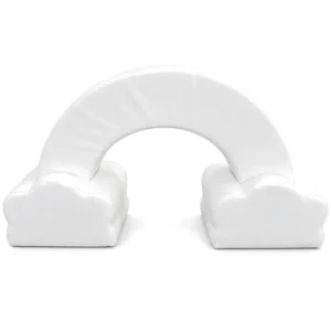 White cloud Rainbow Soft Play Arch – view 3
