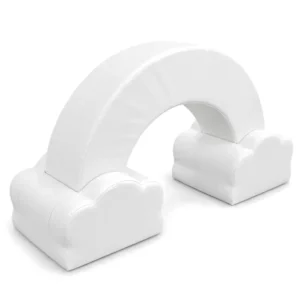 White cloud Rainbow Soft Play Arch – view 4