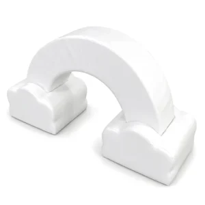 White cloud Rainbow Soft Play Arch – view 6