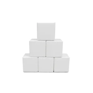 White soft Play Stacking Block – view 3