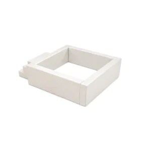 Ivory square Soft Play Ball Pit with Steps – view 3