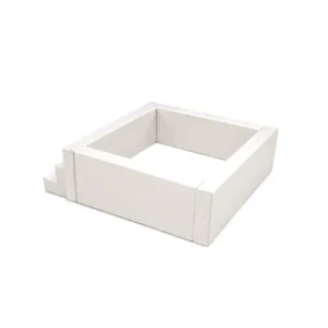 Ivory square Soft Play Ball Pit with Steps – view 5