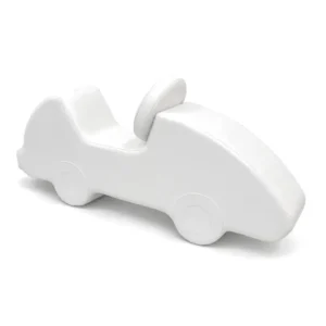 White soft Play Foam Race Car