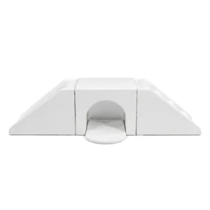 White tunnel Bridge Soft Play Climber with Roller Steps – view 5