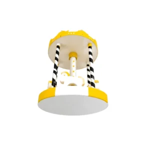 Yellow & White horse Soft Play Carousel – view 6