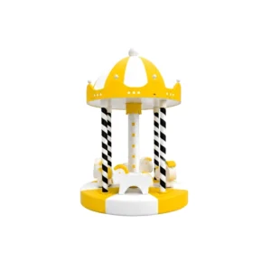 Yellow & White horse Soft Play Carousel – view 4