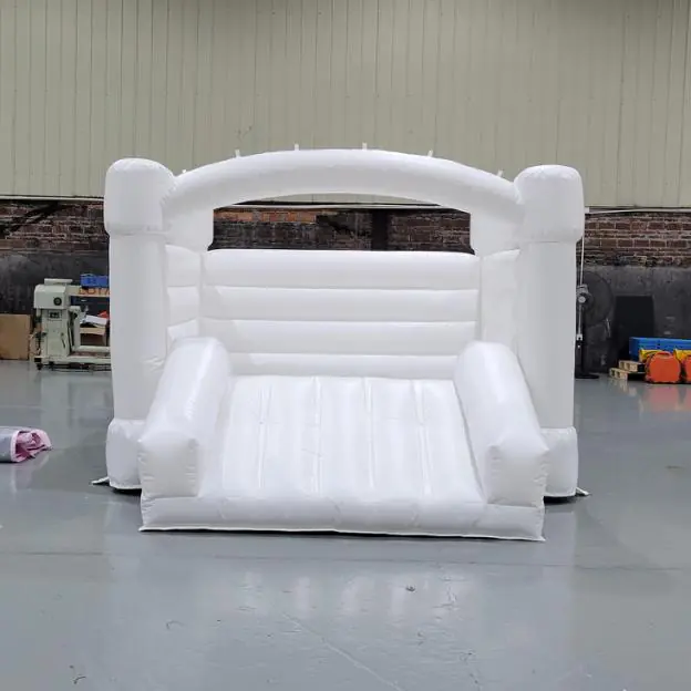 White Bounce Houses 4 White bounce house PC-BH010