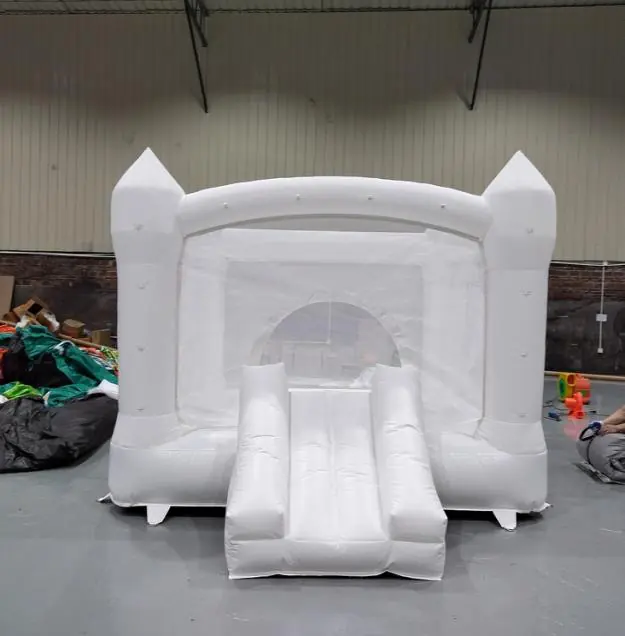 White Bounce Houses 11 White bounce house PC-BH021