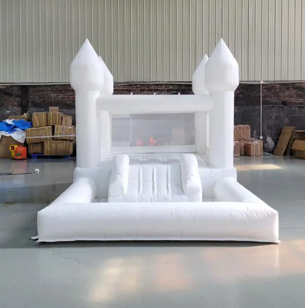 White Bounce Houses 14 White bounce house PC-BH031