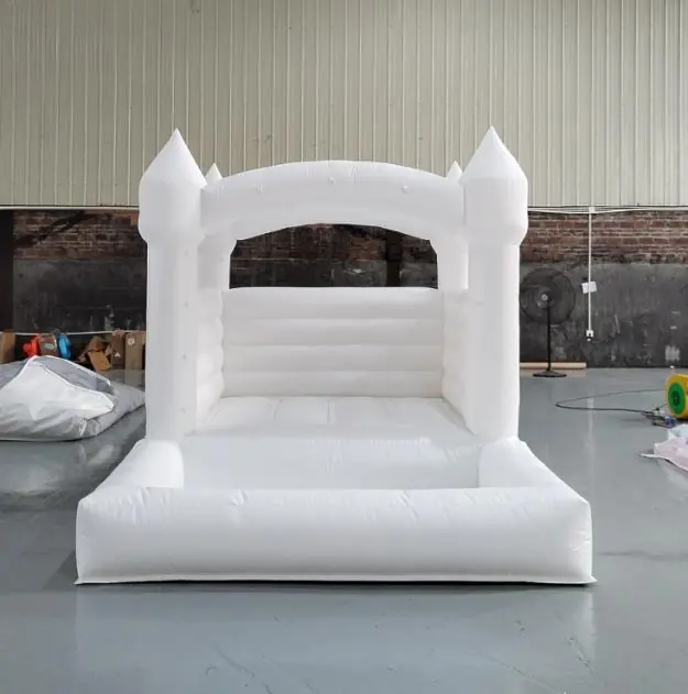 White Bounce Houses 15 White bounce house PC-BH036