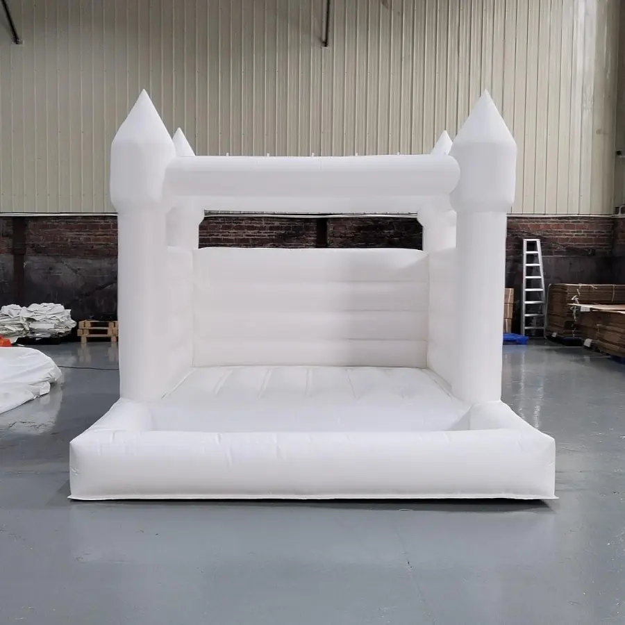 White Bounce Houses 16 White bounce house PC-BH041
