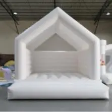 White Bounce Houses 34 White bounce house PC-BH113