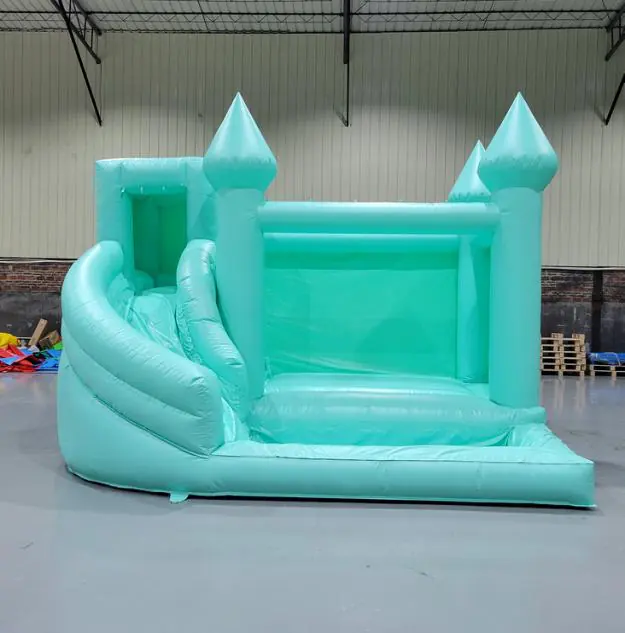 Pastel bounce house with slide PC-BS001