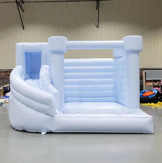 Pastel bounce house with slide PC-BS017
