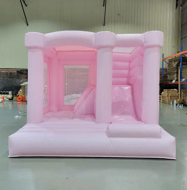 Pastel bounce house with slide PC-BS029